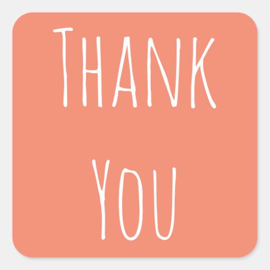 Minimalistisch Vielen Dank, Aufkleber (Vorderseite)