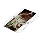 Minimalistisch vielen Dank Custom Foto Couple Wedd Magnet (Linke Seite)