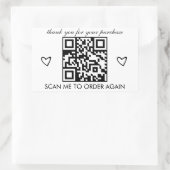 Minimalistisch Vielen Dank, dass Sie Boutique Busi Rechteckiger Aufkleber (Tasche)