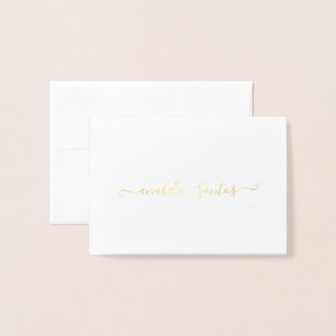 Minimalistisch Vielen Dank, dass Sie Chic Script S Folienkarte