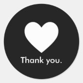 Minimalistisch Vielen Dank, dass Sie den Aufkleber (Vorderseite)