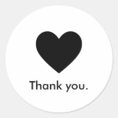 Minimalistisch Vielen Dank, dass Sie den Aufkleber (Vorderseite)