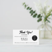 Minimalistisch Vielen Dank, dass Sie die Visitenka Visitenkarte (Stehend Vorderseite)