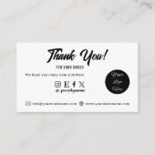 Minimalistisch Vielen Dank, dass Sie die Visitenka Visitenkarte (Vorderseite)