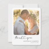 Minimalistisch Vielen Dank, dass Sie eine Foto-Kar Dankeskarte (Vorderseite)