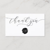 Minimalistisch Vielen Dank, dass Sie Script Heart  Visitenkarte (Vorderseite)