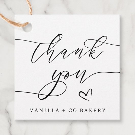 Minimalistisch Vielen Dank, dass Sie sich für die Geschenkanhänger (Vorderseite)