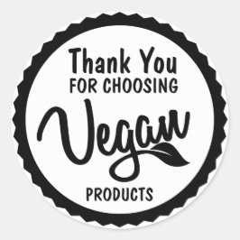 Minimalistisch vielen Dank für den Kauf Veganer Pr Runder Aufkleber