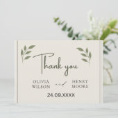 Minimalistisch Vielen Dank für Ihr Interesse Dankeskarte (Stehend Vorderseite)