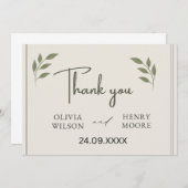 Minimalistisch Vielen Dank für Ihr Interesse Einladung (Vorne/Hinten)