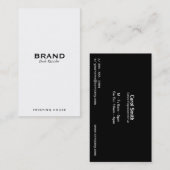 Minimalistisch Visitenkarte (Vorne/Hinten)