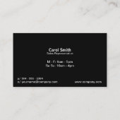 Minimalistisch Visitenkarte (Rückseite)