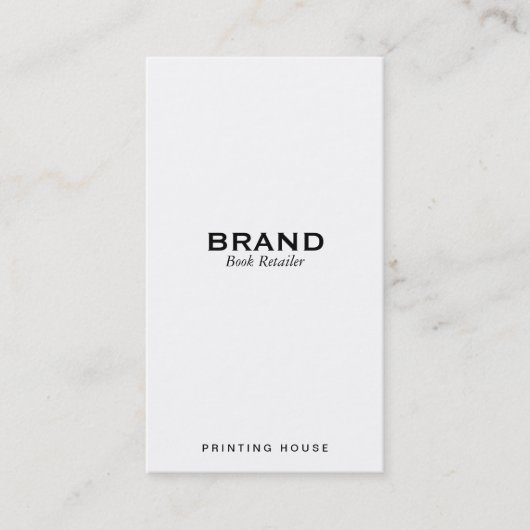 Minimalistisch Visitenkarte (Vorderseite)