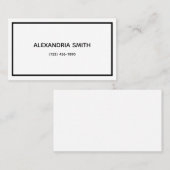 Minimalistisch Visitenkarte (Vorne/Hinten)