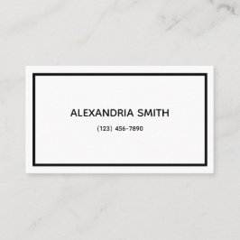 Minimalistisch Visitenkarte