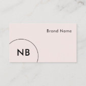 Minimalistisch Visitenkarte (Rückseite)