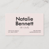 Minimalistisch Visitenkarte (Vorderseite)