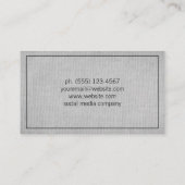 Minimalistisch Visitenkarte (Rückseite)