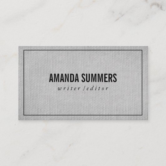 Minimalistisch Visitenkarte (Vorderseite)