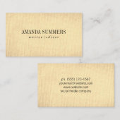 Minimalistisch Visitenkarte (Vorne/Hinten)