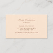 Minimalistisch Visitenkarte (Rückseite)