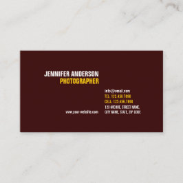 Minimalistisch Visitenkarte