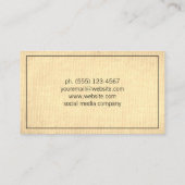 Minimalistisch Visitenkarte (Rückseite)