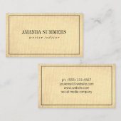 Minimalistisch Visitenkarte (Vorne/Hinten)