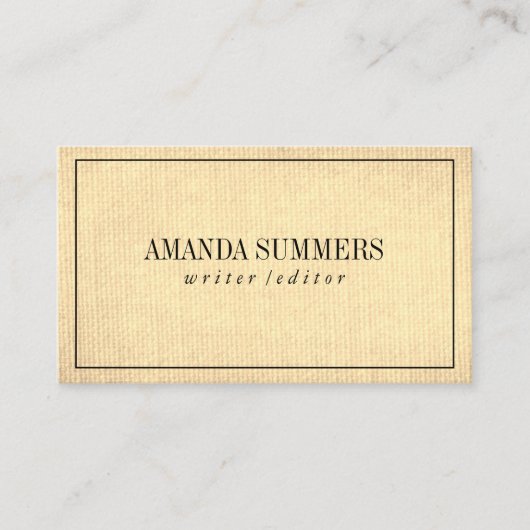 Minimalistisch Visitenkarte (Vorderseite)