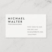 Minimalistisch Visitenkarte (Vorderseite)