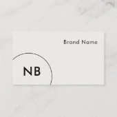 Minimalistisch Visitenkarte (Rückseite)