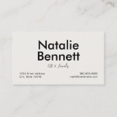 Minimalistisch Visitenkarte (Vorderseite)