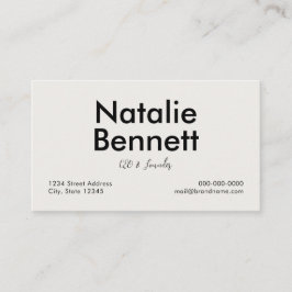 Minimalistisch Visitenkarte