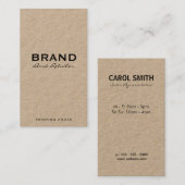 Minimalistisch Visitenkarte (Vorne/Hinten)