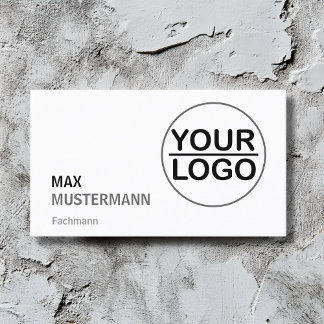 Minimalistisch Visitenkarten mit LOGO Visitenkarte
