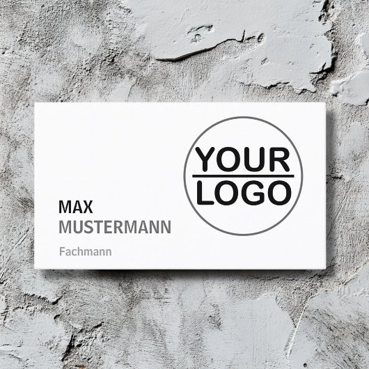 Minimalistisch Visitenkarten mit LOGO Visitenkarte