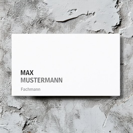 Minimalistisch Visitenkarten Visitenkarte