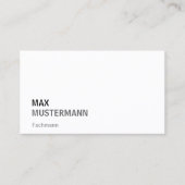 Minimalistisch Visitenkarten Visitenkarte (Vorderseite)