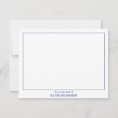 Minimalistisch Vom Schreibtisch des Square Border Mitteilungskarte (Vorderseite)