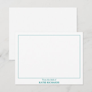 Minimalistisch Vom Schreibtisch des Square Border Mitteilungskarte