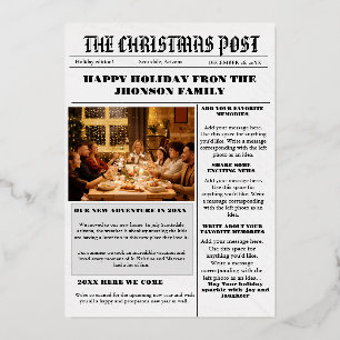 Minimalistisch, was ein Jahr Foto Jahr für Jahr Üb Folien Feiertagskarte