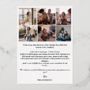 Minimalistisch, was ein Jahr Foto Jahr für Jahr Üb Folien Feiertagskarte