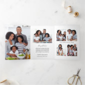 Minimalistisch, was für eine dreifache Urlaubskart Dreifach Gefaltete Einladung (Innenseite)