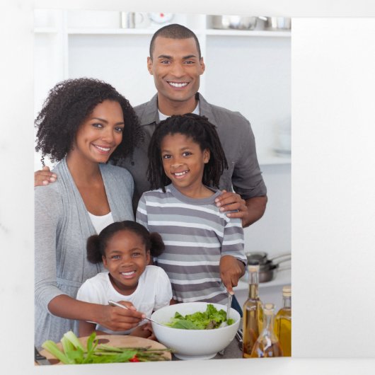 Minimalistisch, was für eine dreifache Urlaubskart Dreifach Gefaltete Einladung (Innen Erste Seite)