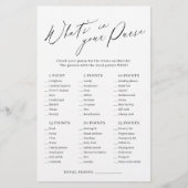 Minimalistisch, was in Ihrem Geldbeutel-Brautparty (Vorderseite)