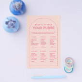 Minimalistisch, was in Ihrem Geldbeutel-Brautparty Flyer (Einzeln)