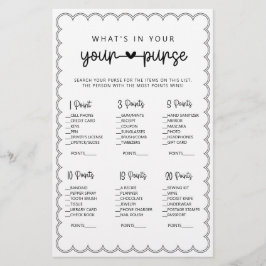 Minimalistisch, was in Ihrem Geldbeutel-Brautparty Flyer