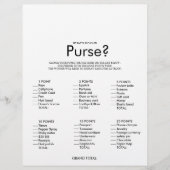Minimalistisch Was ist in deinem Purse-Brautparty- (Vorderseite)