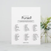 Minimalistisch Was ist in deinem Purse-Brautparty- (Stehend Vorderseite)