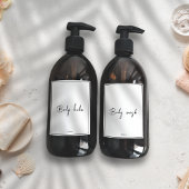 Minimalistisch wasserdicht bearbeitbare Badezimmer Aufkleber